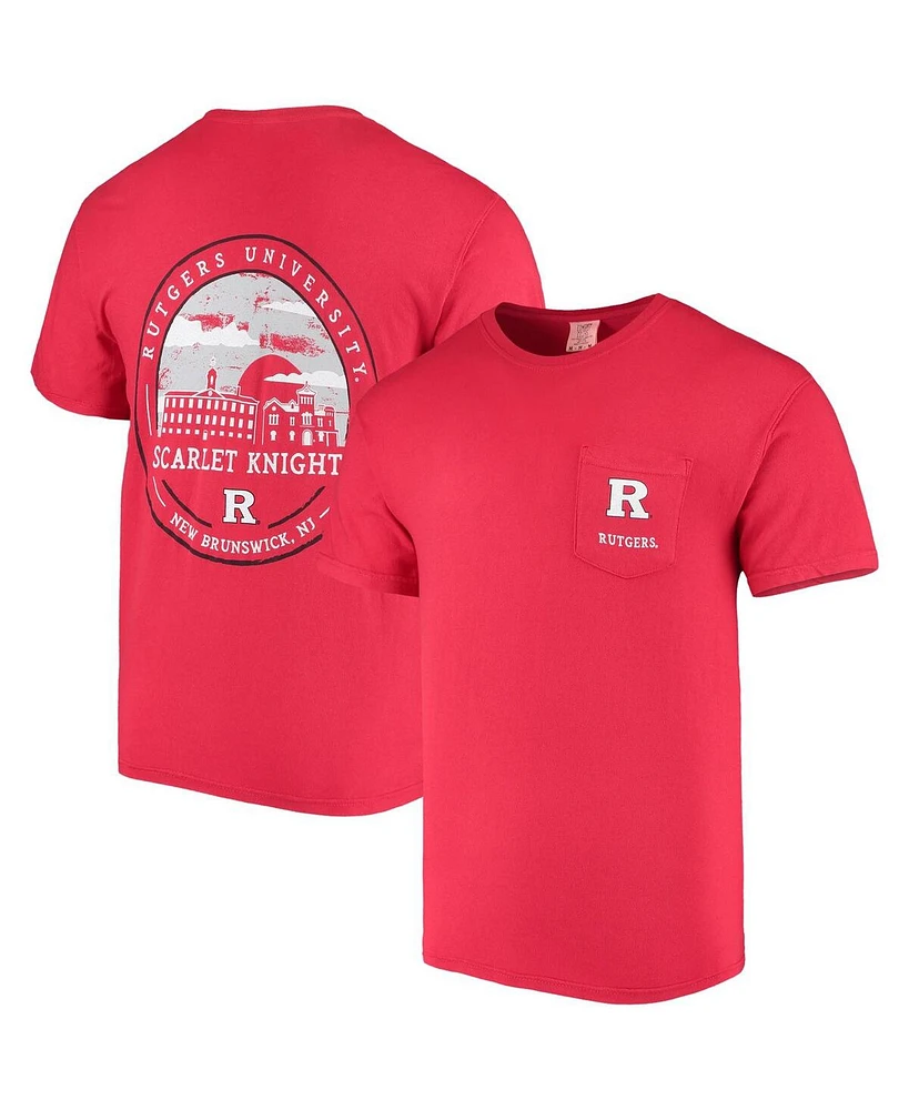 Image One Men's Scarlet Rutgers Scarlet Knights Circle Campus Scene T-Shirt