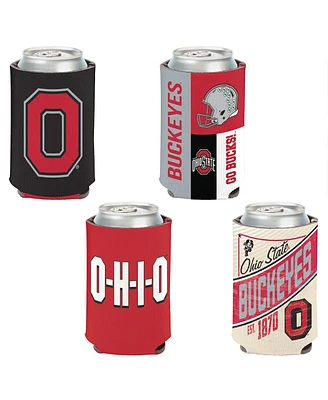 WinCraft Ohio State Buckeyes 4-Pack 12oz. Can Cooler Set