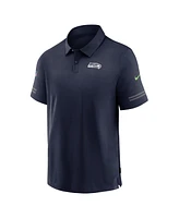 Nike Men's College Navy Seattle Seahawks Logo Sideline Elite Performance Polo