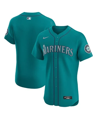 Nike Men's Aqua Seattle Mariners Alternate Vapor Premier Elite Patch Jersey