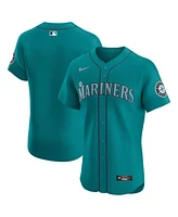 Nike Men's Aqua Seattle Mariners Alternate Vapor Premier Elite Patch Jersey