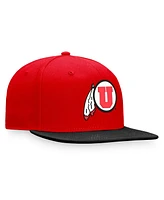 Top of the World Men's Red Utah Utes Fundamental Snapback Hat