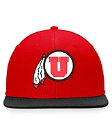 Top of the World Men's Red Utah Utes Fundamental Snapback Hat