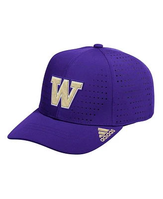 Adidas Men's Purple Washington Huskies Locker Room Perforated Adjustable Hat