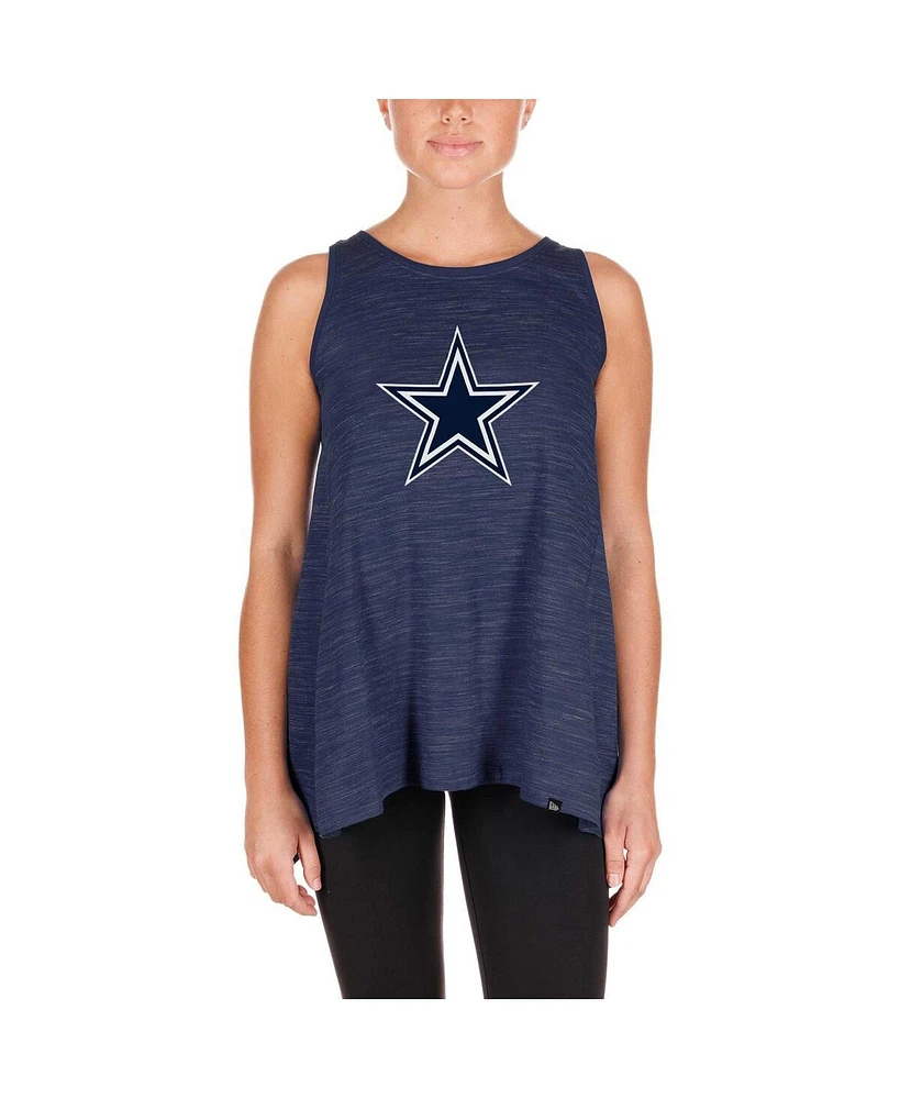 New Era Women's Navy Dallas Cowboys Plus Space Dye Active Tank Top