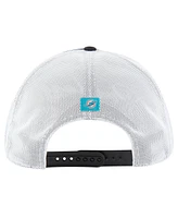 '47 Brand Men's Black/White Miami Dolphins Downburst Relaxed Hitch Trucker Adjustable Hat