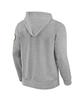 Fanatics Men's Heather Gray Pittsburgh Steelers Label Maker Pullover Hoodie