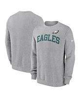 Nike Men's Heather Gray Philadelphia Eagles Club Pullover Sweatshirt