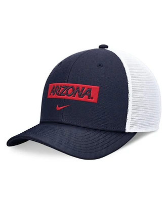 Nike Men's Navy/White Arizona Wildcats 2024 Sideline Trucker Adjustable Hat