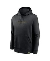 Nike Men's Black Oregon Ducks Statement Wordmark Lockup Pullover Hoodie