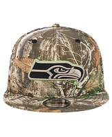 New Era Men's Realtree Camo Seattle Seahawks Active 9FIFTY Snapback Hat