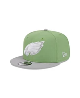 New Era Men's Green/Gray Philadelphia Eagles Two-Tone Color Pack 9FIFTY Snapback Hat