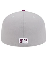 New Era Men's Gray/Purple Boston Red Sox Two-Tone Color Pack 59FIFTY Fitted Hat