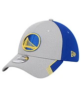 New Era Men's Gray/Royal Golden State Warriors Active Trim 39THIRTY Flex Hat