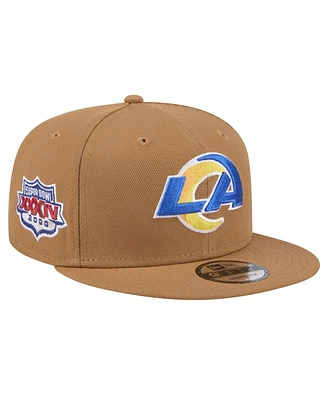 New Era Big Boys and Girls Brown Los Angeles Rams Color Pack Side Patch 9FIFTY Snapback Hat