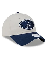 New Era Women's Stone/Navy Dallas Cowboys 2024 Nfl Sideline Historic 9TWENTY Adjustable Hat