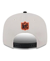 New Era Men's Stone/Black Cincinnati Bengals 2024 Sideline Historic 9FIFTY Snapback Hat