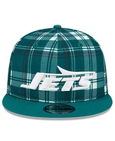 New Era Men's Green New York Jets 2024 Sideline Statement 9FIFTY Snapback Hat