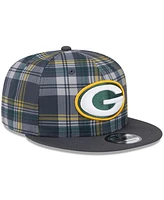 New Era Men's Gray Green Bay Packers 2024 Sideline Statement 9FIFTY Snapback Hat