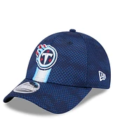 New Era Men's Navy Tennessee Titans 2024 Sideline 9FORTY Stretch-Snap Hat