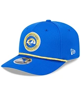 New Era Men's Royal Los Angeles Rams 2024 Sideline 9SEVENTY Stretch-Snap Hat