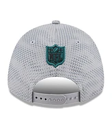 New Era Men's Gray Philadelphia Eagles 2024 Sideline 9FORTY Stretch-Snap Hat