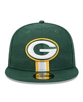 New Era Men's Green Green Bay Packers 2024 Sideline 59FIFTY Fitted Hat