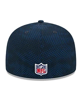 New Era Men's Navy Houston Texans 2024 Sideline 59FIFTY Fitted Hat