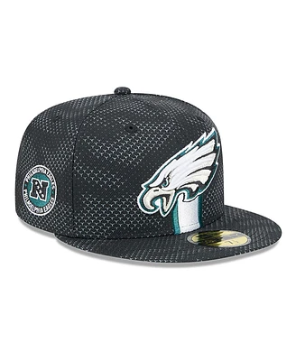 New Era Men's Philadelphia Eagles 2024 Sideline 59FIFTY Fitted Hat