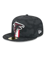 New Era Men's Black Atlanta Falcons 2024 Sideline 59FIFTY Fitted Hat