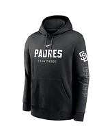 Nike Men's Black San Diego Padres Fashion Club Pullover Hoodie