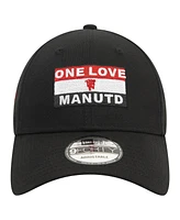 New Era Men's Black Manchester United Flag 9FORTY Adjustable Hat