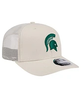 New Era Men's Natural Michigan State Spartans Canvas 9SEVENTY Stretch-Snap Hat