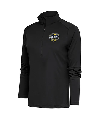 Antigua Women's Michigan Wolverines College Football Playoff 2023 National Champions Tribute Half-Zip Pullover Top