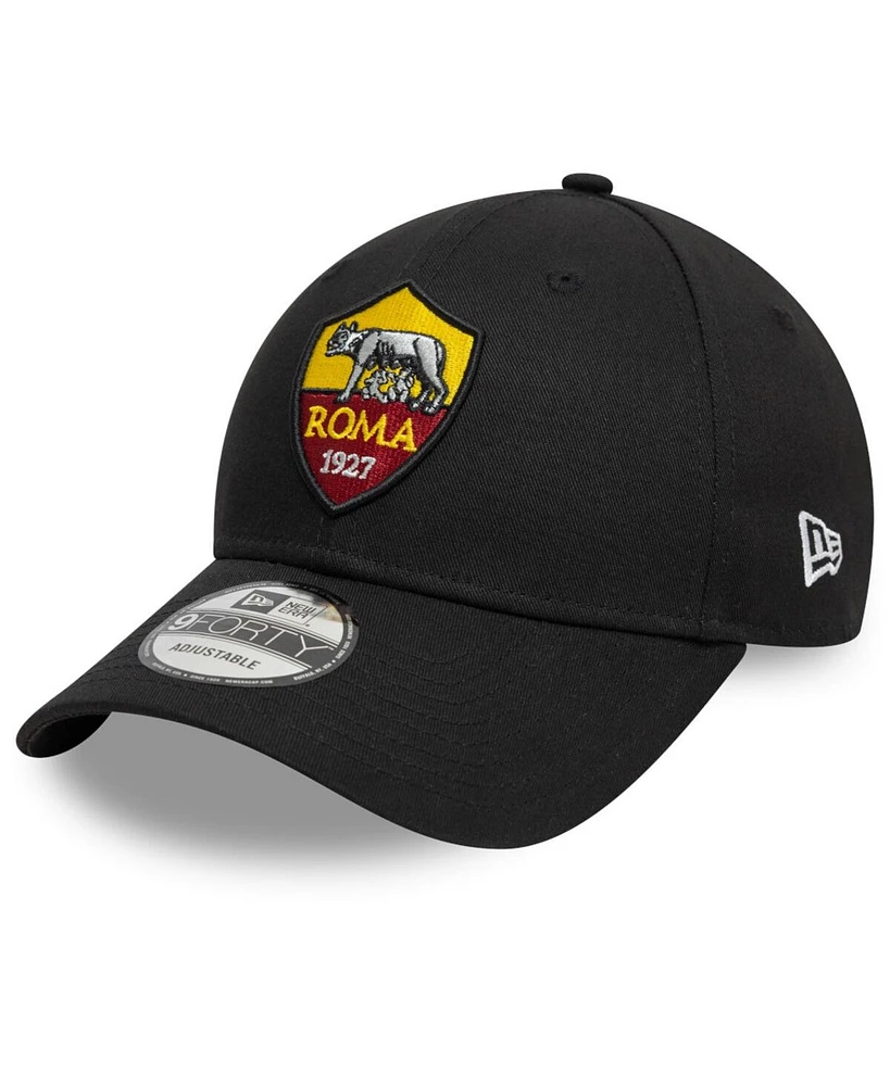 New Era Men's Black As Roma Core 9FORTY Adjustable Hat