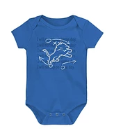 Outerstuff Baby Detroit Lions Team Starter 3-Pack Bodysuit Set