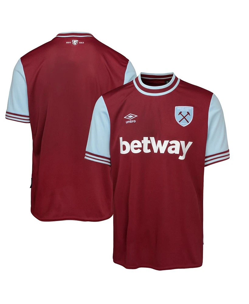 Umbro Men's Claret West Ham United 2024/25 Home Replica Jersey