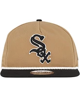 New Era Men's Khaki/Black Chicago White Sox Golfer Snapback Hat