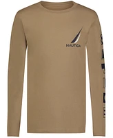 Nautica Toddler and Little Boys Signal Block Long Sleeve Tee