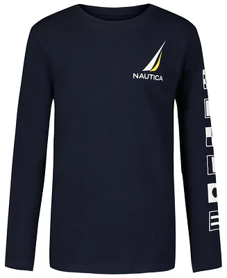 Nautica Toddler Boys Signal Block Long Sleeve Tee