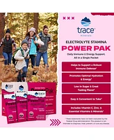 Trace Minerals Power Pak Electrolyte Powder Packets | 1200 mg Vitamin C, Zinc, Magnesium | Boost Immunity