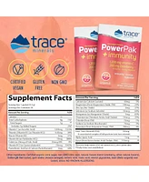 Trace Minerals Power Pak Electrolyte + Immunity Boost Drink Packets | 1200 mg Vitamin C, Elderberry, Zinc, D3, B6, B12 | Immunity, Hydration