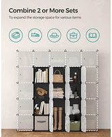 Slickblue Set of 9 Plastic Storage Cubes for Easy Organization and Space Efficiency