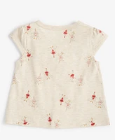 First Impressions Baby Girls Ruffled Fairy-Print Short-Sleeve T-Shirt, Created for Macy's