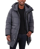 Michael Kors Men's Heavyweight Hooded Long Puffer Coat