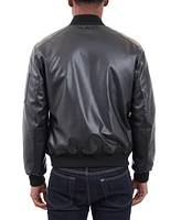 Michael Kors Men's Faux Leather Moto Jacket