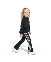 adidas Little & Toddler Girls Crewneck Velour, 2-Piece Set