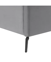 Inspired Home Keion Velvet Platform Bed Full