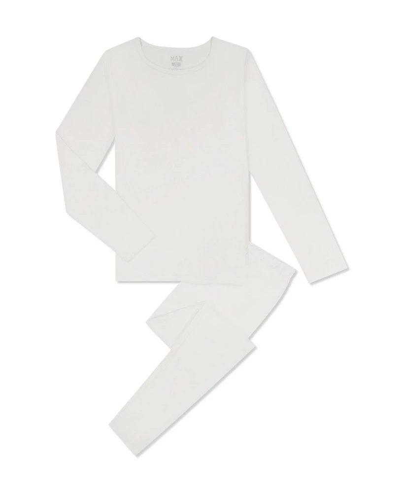 Max and Olivia Big Girls Matching Base Layer, 2-Piece Set