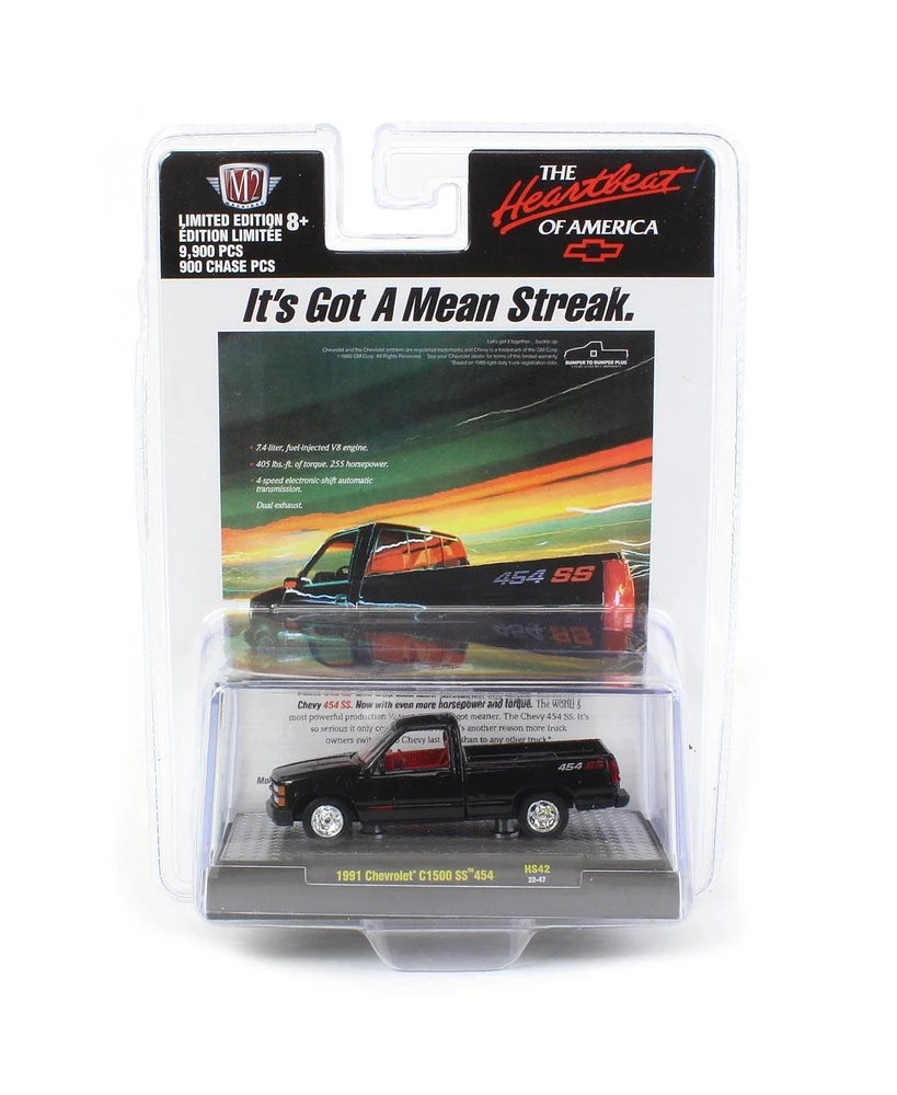 M2 Machines 1/64 1991 Chevrolet C1500 Stock Black